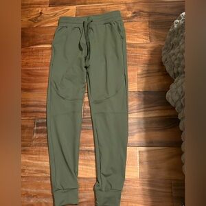 Buffbunny Collection Olive Green Joggers Small Athletic Workout Pant (1128)